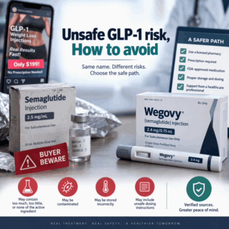 Unsafe GLP-1 drugs, how to avoid?